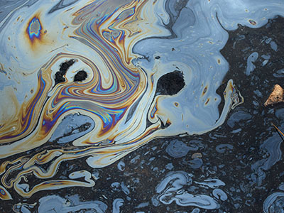 Oil Spill on beach