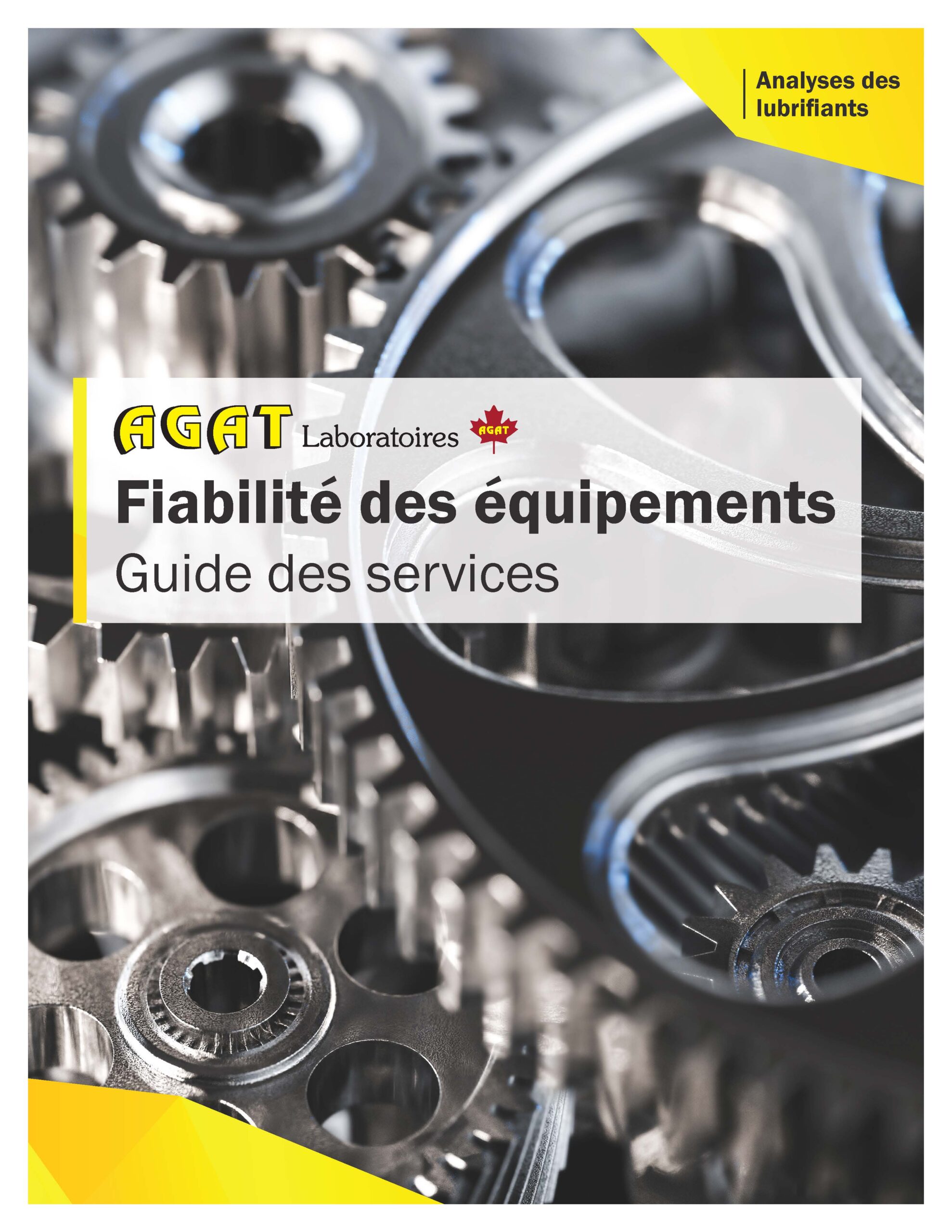 equipment reliability brochure from agat laboratories lubricant testing services