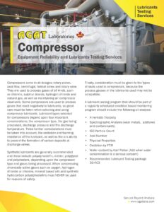 agat labs compressor flyer lubricants division