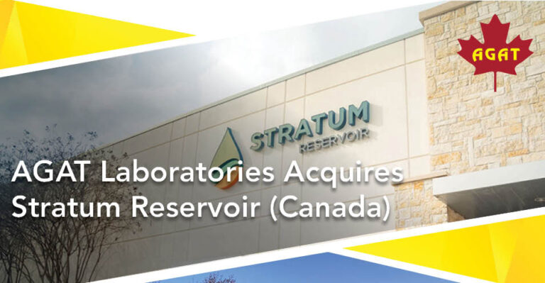 AGAT laboratories Acquires Stratum Reservoir (Canada)