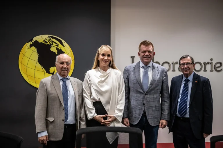Alberta Minister of Energy and Minerals Brian Jean visits AGAT Laboratories in Calgary with members of the leadership team.